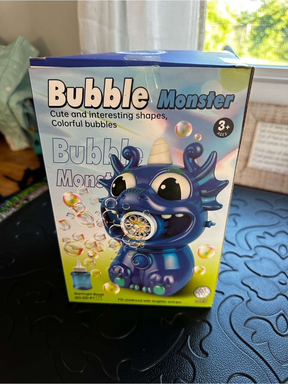 Bubble Monster Bubble Blower Toy - Blue used 1x